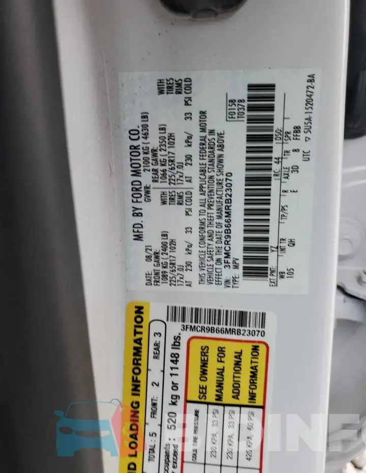 3FMCR9B66MRB23070 Photo# 12
