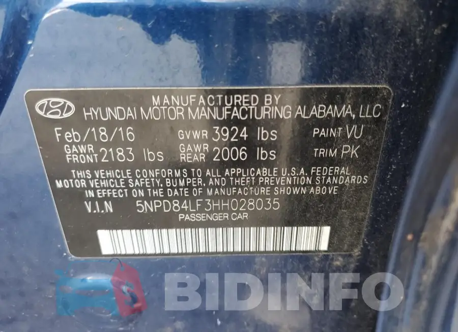 5NPD84LF3HH028035 Photo# 12