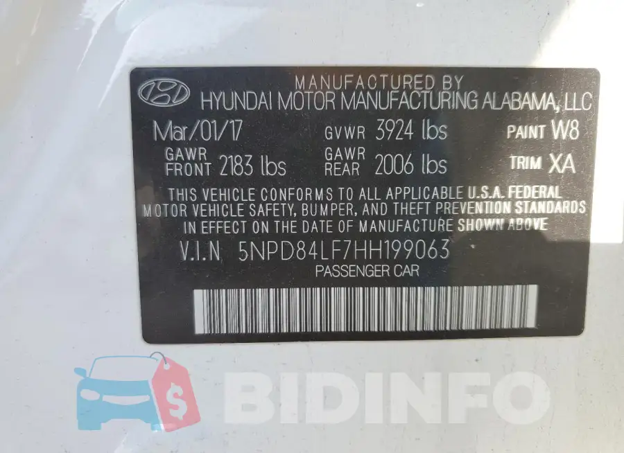 5NPD84LF7HH199063 Photo# 12