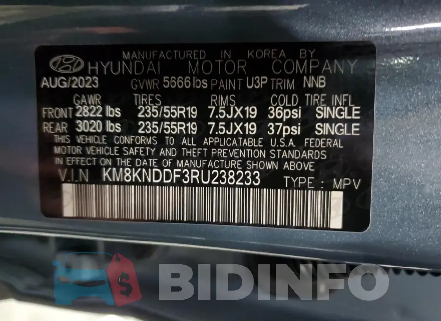 KM8KNDDF3RU238233 Photo# 14