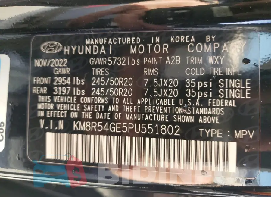KM8R54GE5PU551802 Photo# 14