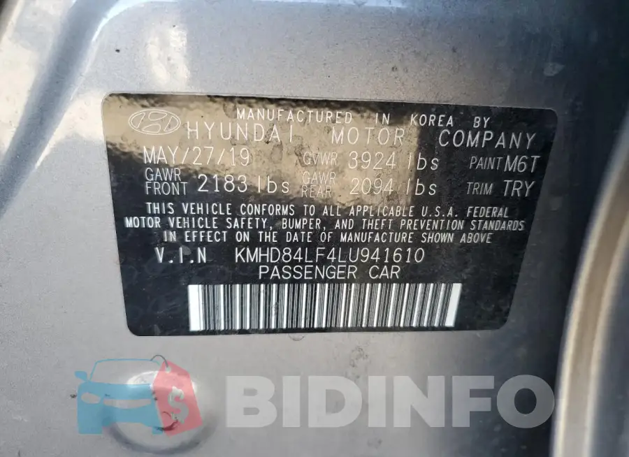 KMHD84LF4LU941610 Photo# 12