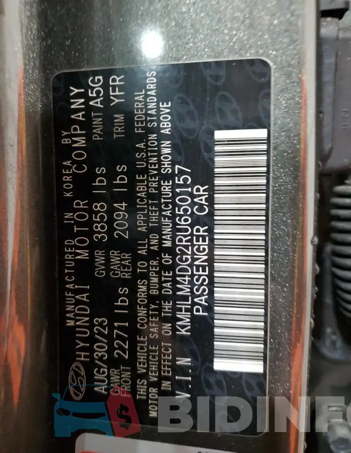 KMHLM4DG2RU650157 Photo# 13