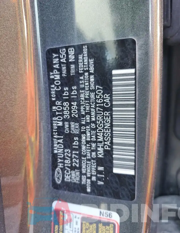KMHLM4DG5RU716507 Photo# 12