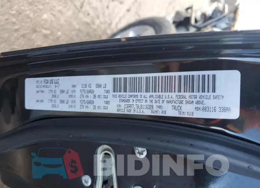 1C6RR7LT8JS116328 Photo# 13