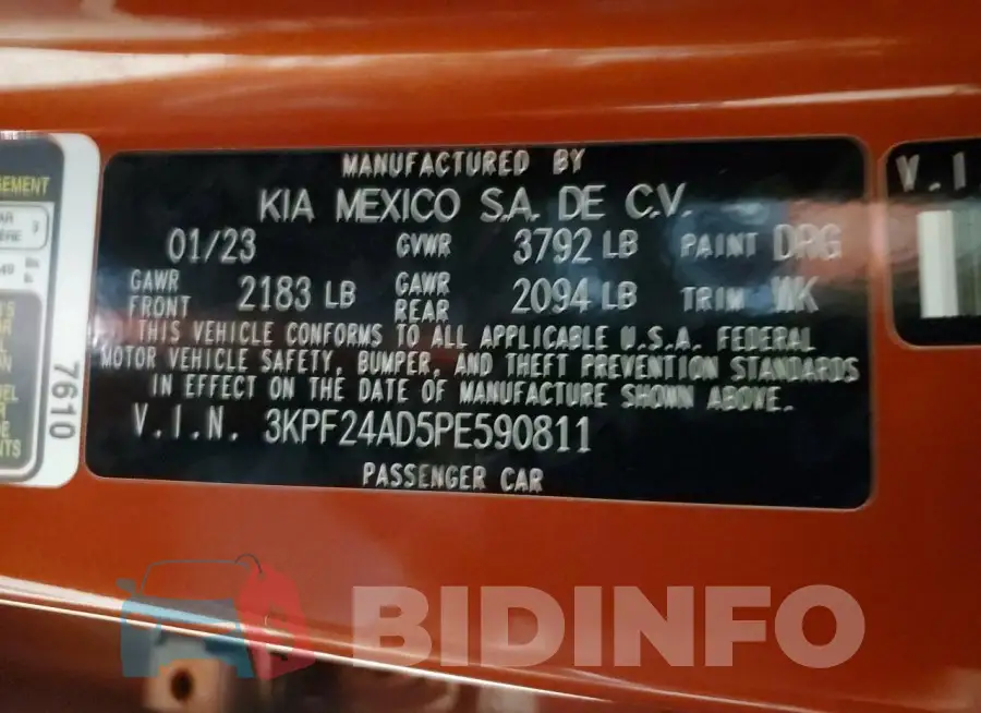 3KPF24AD5PE590811 Photo# 12
