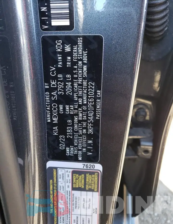 3KPF54AD1PE610222 Photo# 13