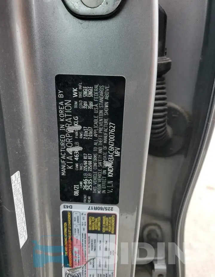KNDPM3AC6N7007627 Photo# 13