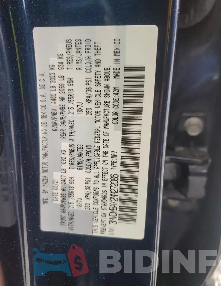 3MVDMBAY2MM272086 Photo# 13