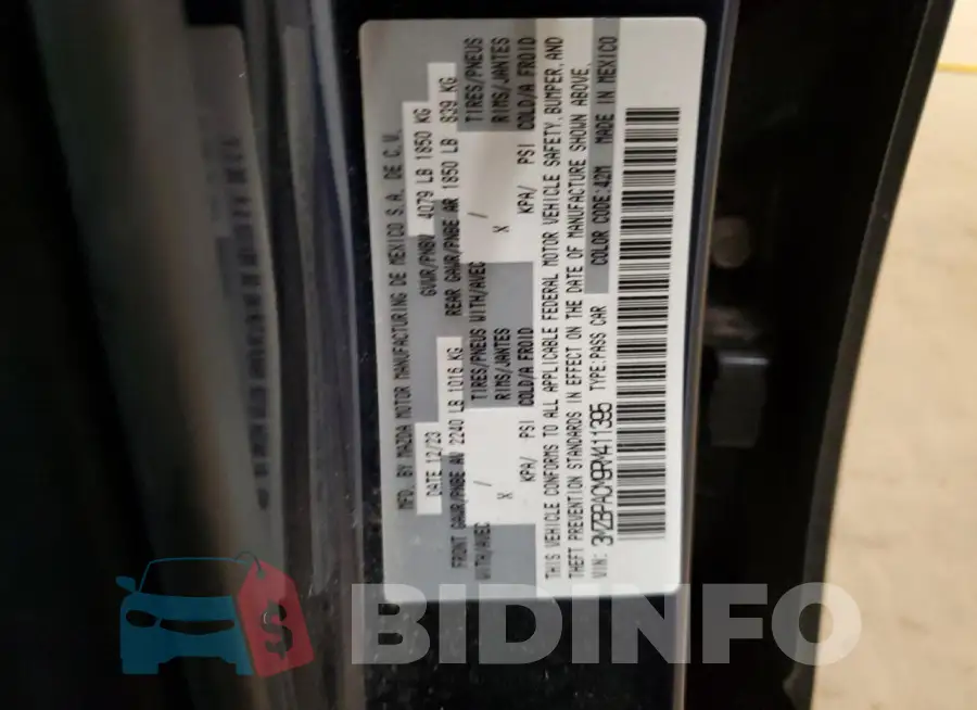 3MZBPACM9RM411395 Photo# 12