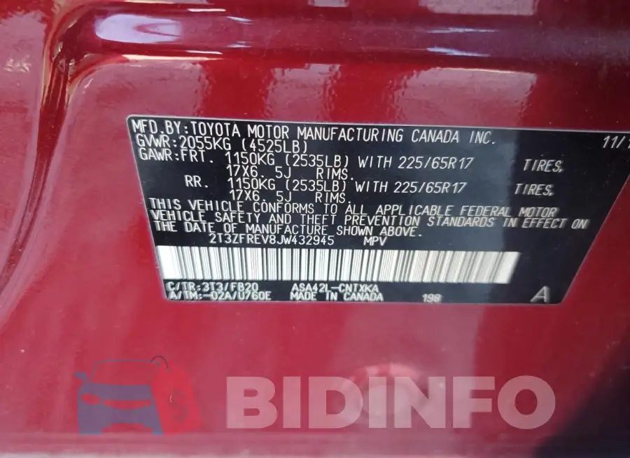 2T3ZFREV8JW432945 Photo# 13