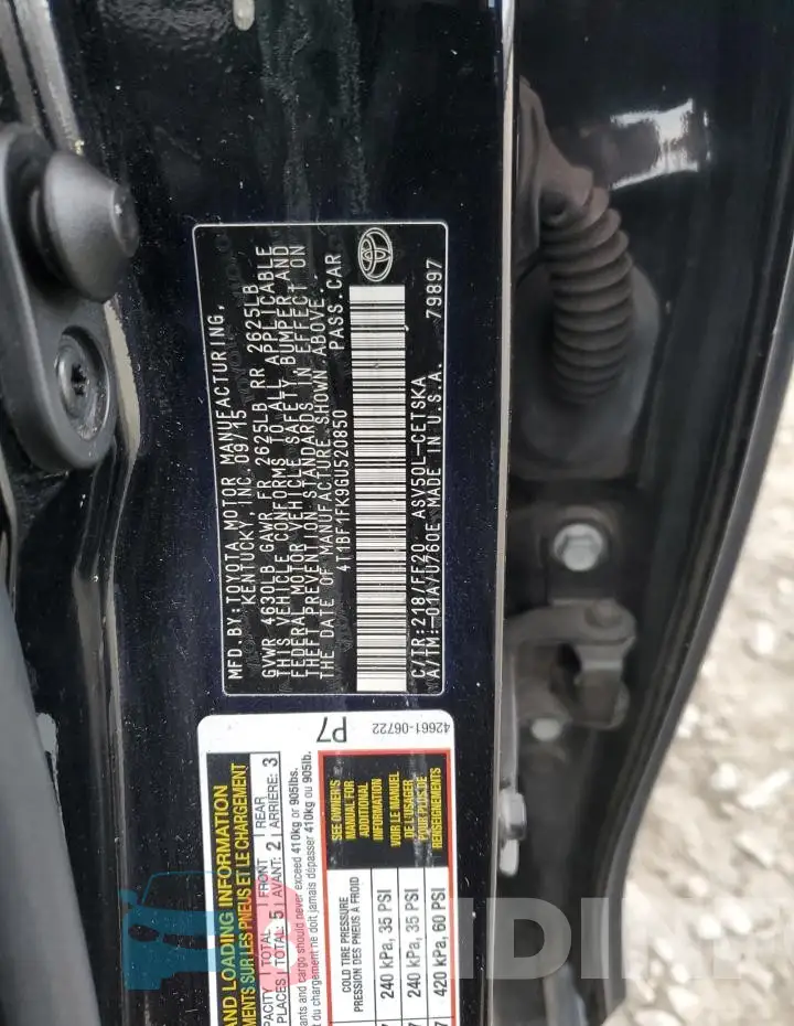 4T1BF1FK9GU520850 Photo# 13