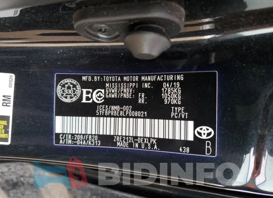 5YFBPRBE8LP008021 Photo# 12