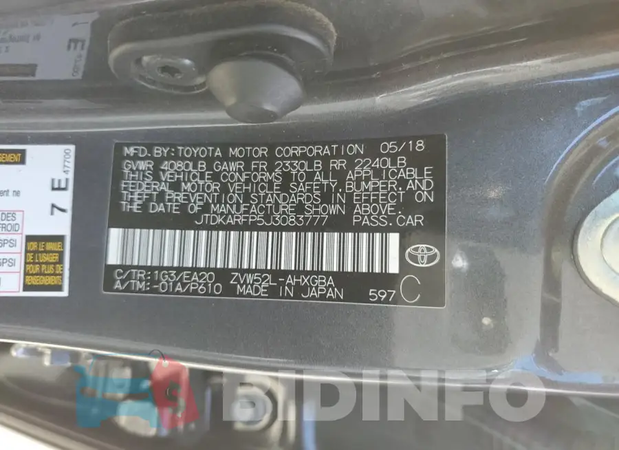 JTDKARFP5J3083777 Photo# 14