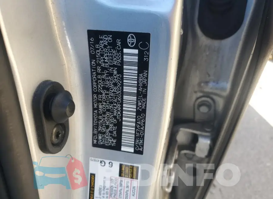 JTDKARFU6G3029273 Photo# 12