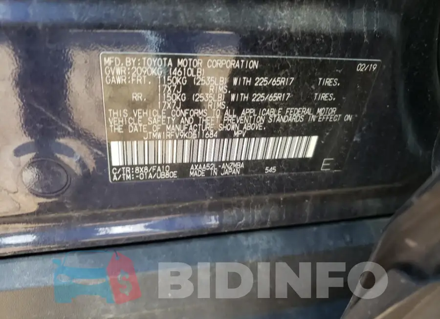 JTMW1RFV9KD511684 Photo# 12