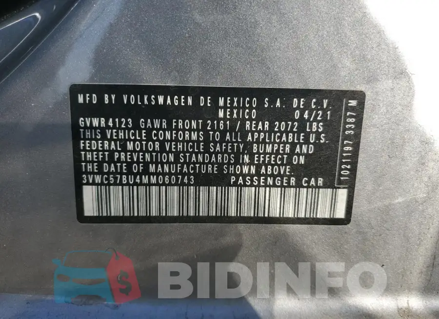 3VWC57BU4MM060743 Photo# 12
