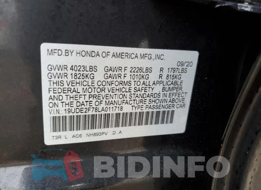 19UDE2F78LA011718 Photo# 12