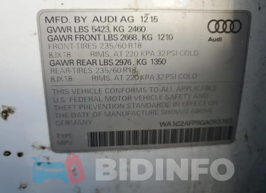 WA1C2AFP9GA093763 Photo# 13