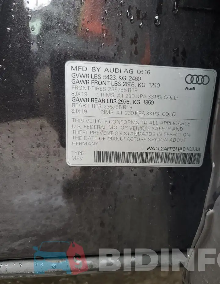 WA1L2AFP3HA010233 Photo# 13