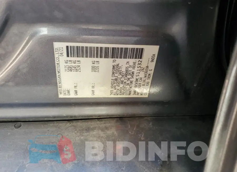 1N4AA6CV3MC511532 Photo# 12