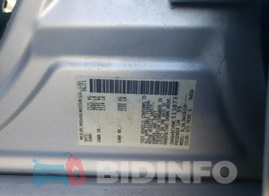 1N4AA6CV6MC513873 Photo# 12