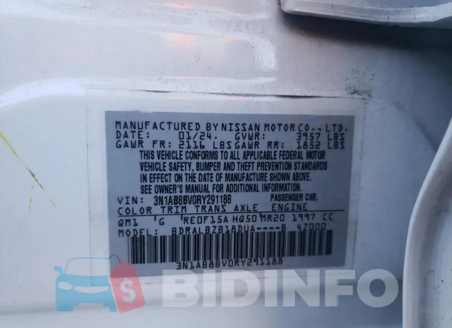 3N1AB8BV0RY291188 Photo# 12