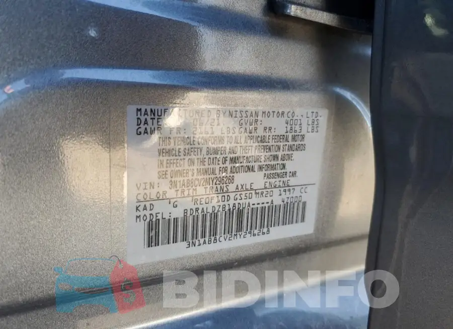 3N1AB8CV2MY296268 Photo# 12