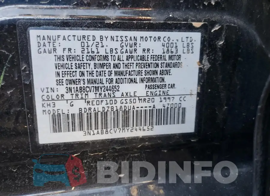 3N1AB8CV7MY244652 Photo# 12
