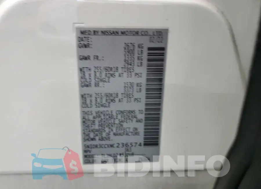 5N1DR3CCXNC236574 Photo# 13