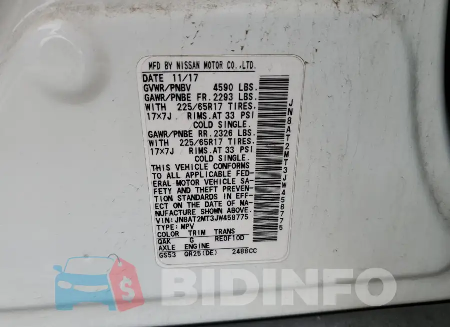 JN8AT2MT3JW458775 Photo# 13