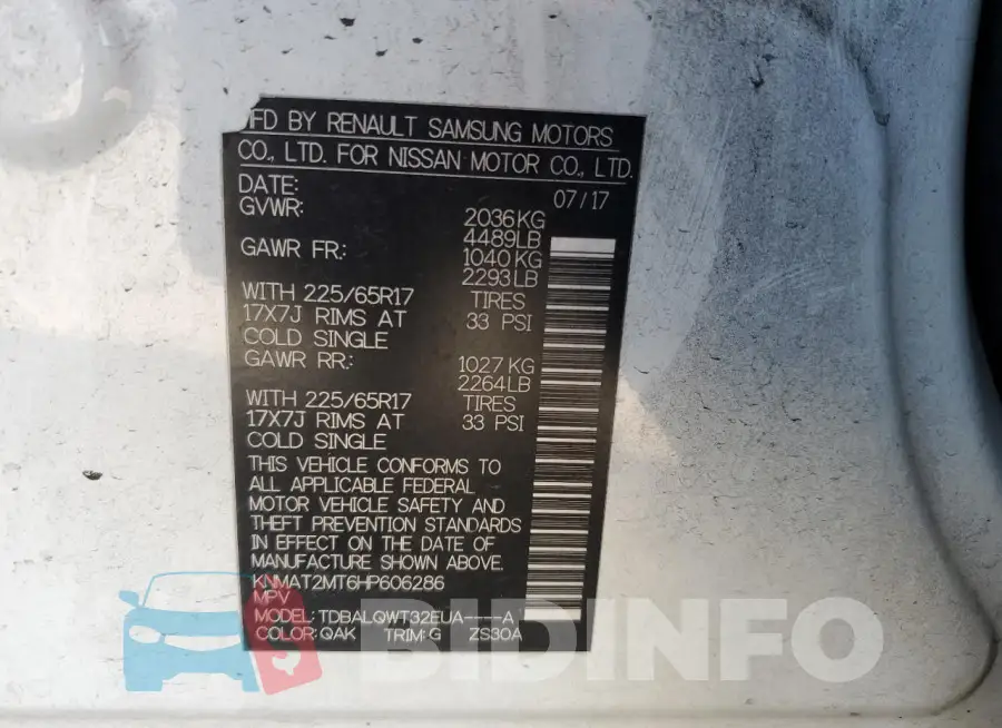 KNMAT2MT6HP606286 Photo# 13