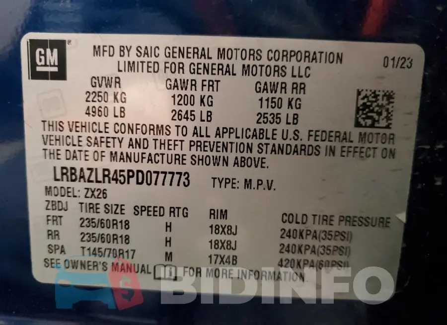 LRBAZLR45PD077773 Photo# 14