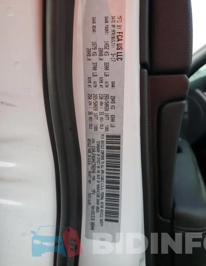 1C4RJFAG4HC792246 Photo# 14