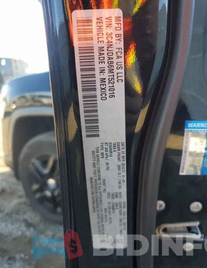 3C4NJDAB6MT521016 Photo# 12