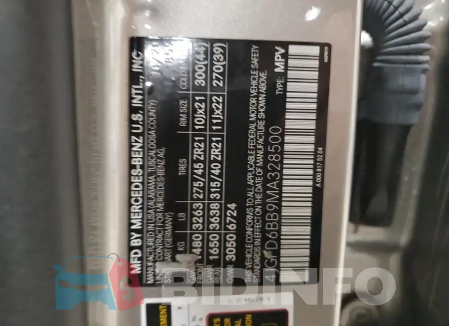4JGFD6BB9MA328500 Photo# 13