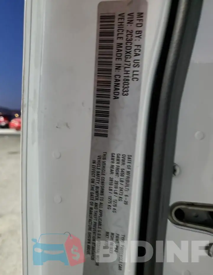 2C3CDXGJ7LH180333 Photo# 13