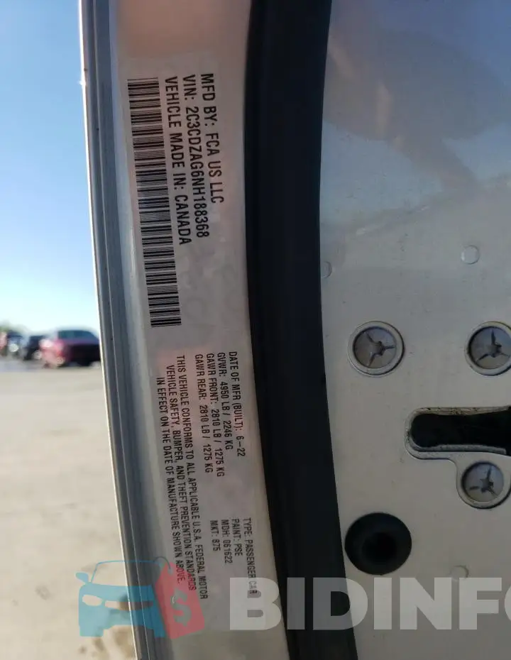 2C3CDZAG6NH188368 Photo# 13