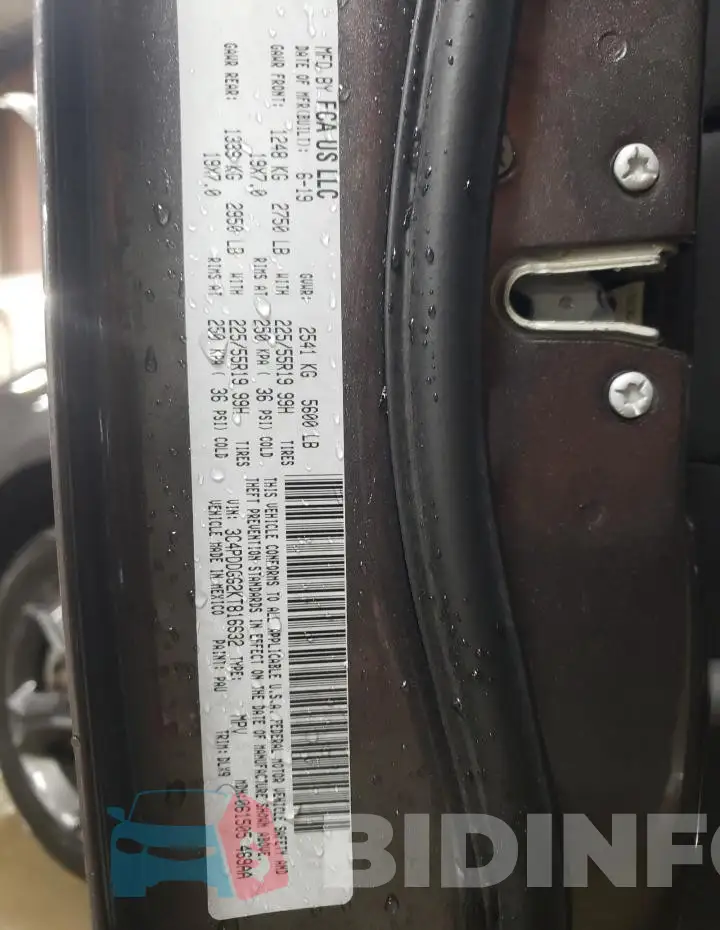 3C4PDDGG2KT816632 Photo# 13