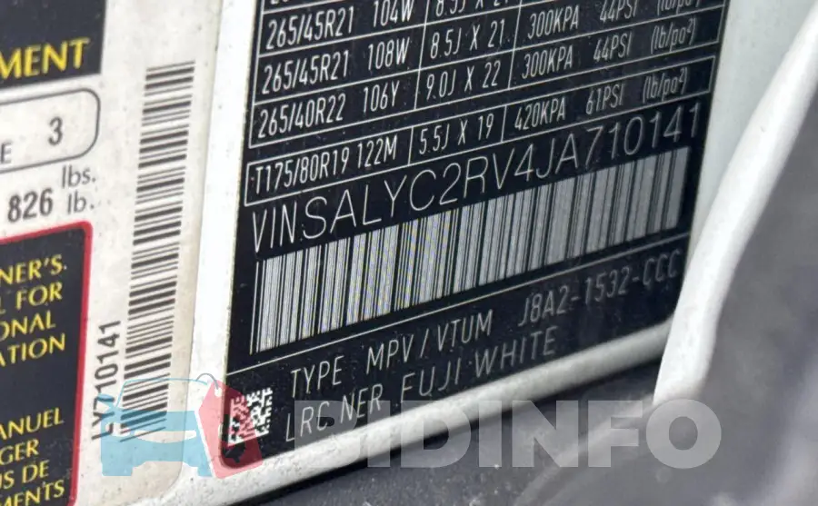 SALYC2RV4JA710141 Photo# 10
