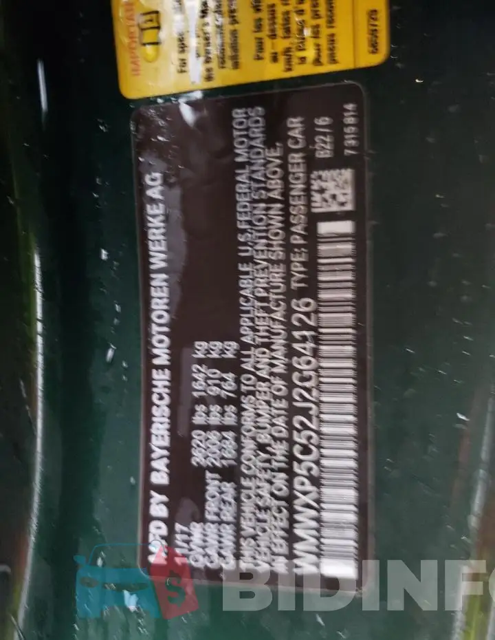 WMWXP5C52J2G64126 Photo# 13