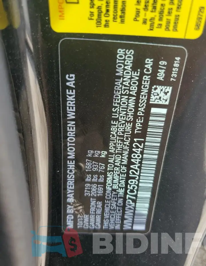 WMWXP7C59J2A48421 Photo# 12