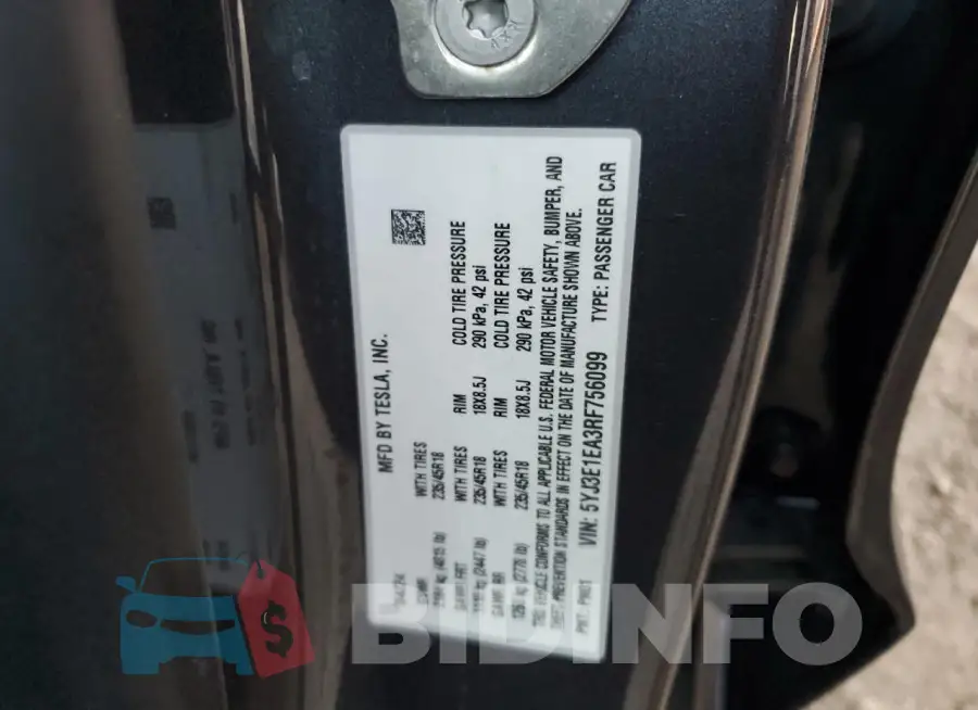 5YJ3E1EA3RF756099 Photo# 12