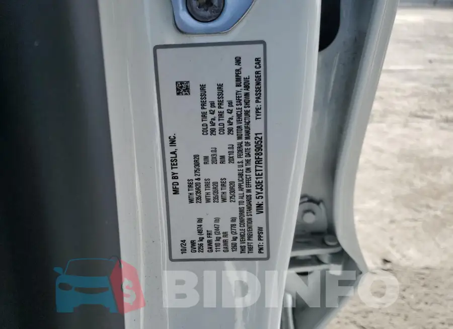 5YJ3E1ET7RF890521 Photo# 13