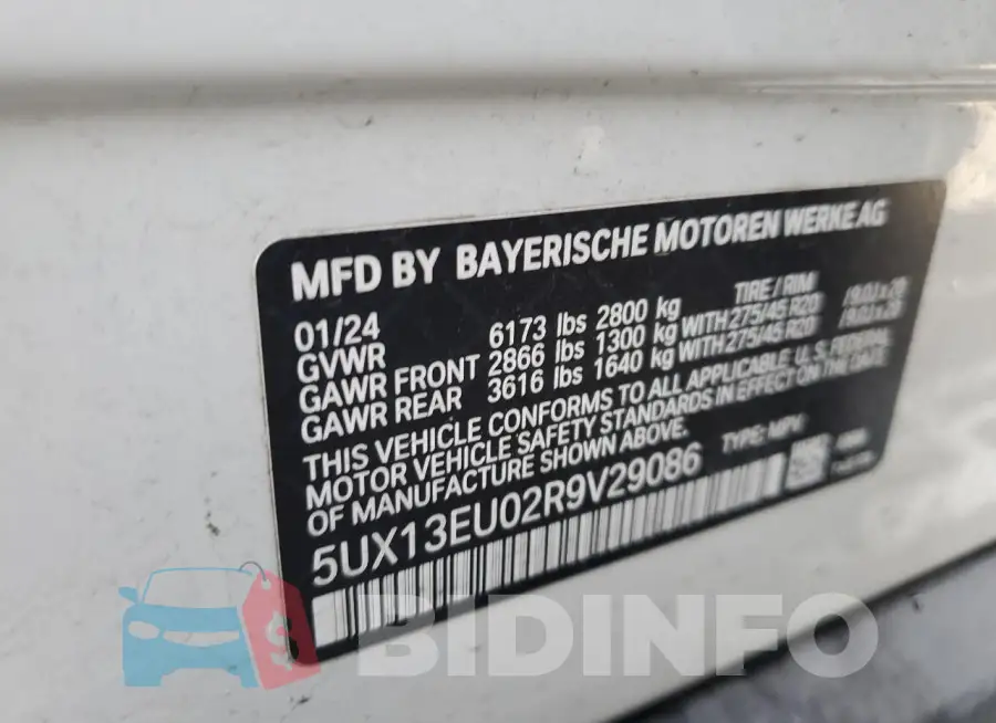 5UX13EU02R9V29086 Photo# 12