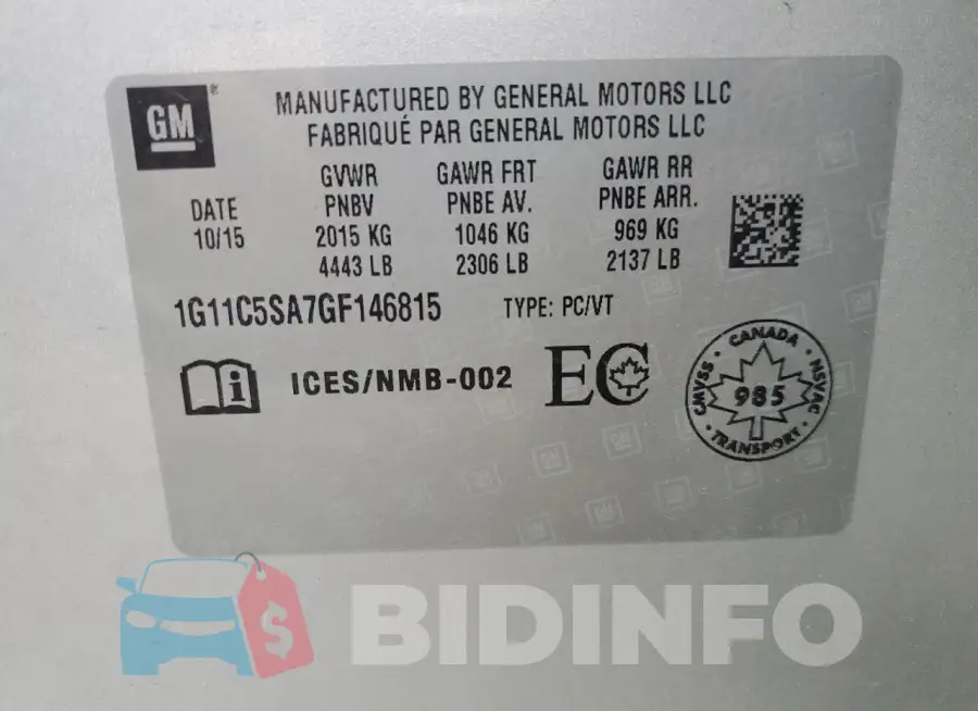 1G11C5SA7GF146815 Photo# 12