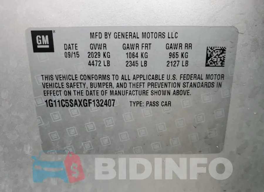 1G11C5SAXGF132407 Photo# 12