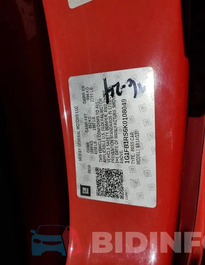 1G1FB1RS6K0108049 Photo# 12