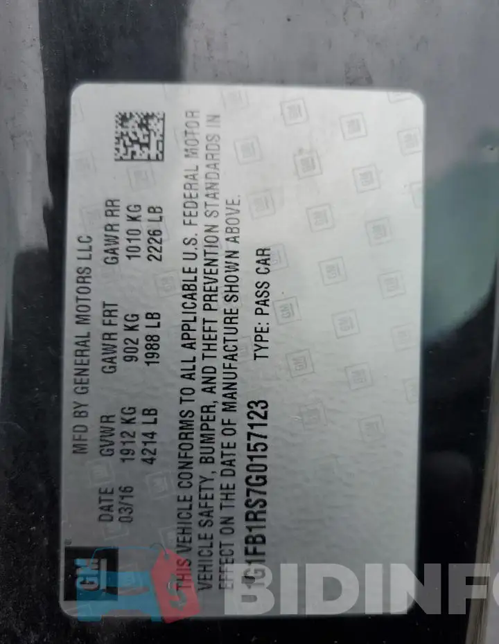 1G1FB1RS7G0157123 Photo# 12