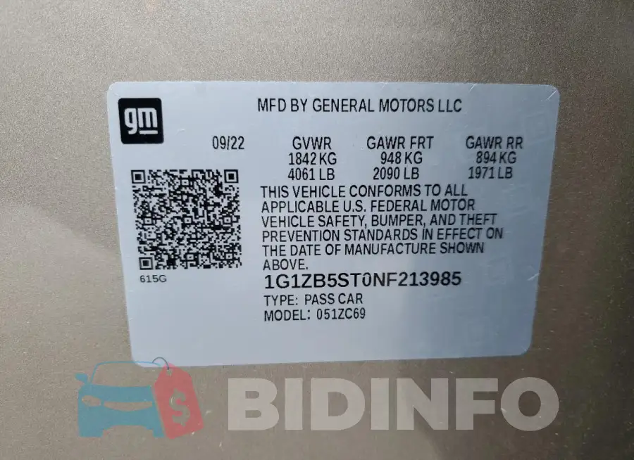 1G1ZB5ST0NF213985 Photo# 12